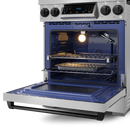 Gordon Ramsay by THOR Kitchen 30" 4.55 cu. ft. Professional Natural Gas Range with Tilt Panel Touch Control and Self-Clean in Stainless Steel with Black Accents, RSG30-BLK