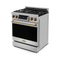 Gordon Ramsay by THOR Kitchen 30" 4.55 cu. ft. Professional Propane Gas Range with Tilt Panel Touch Control and Self-Clean in Stainless Steel with Bronze Accents, RSG30LP-BRZ