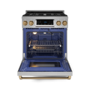 Gordon Ramsay by THOR Kitchen 30" 4.55 cu. ft. Professional Propane Gas Range with Tilt Panel Touch Control and Self-Clean in Stainless Steel with Bronze Accents, RSG30LP-BRZ