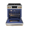 Gordon Ramsay by THOR Kitchen 30" 4.55 cu. ft. Professional Propane Gas Range with Tilt Panel Touch Control and Self-Clean in Stainless Steel with Bronze Accents, RSG30LP-BRZ