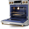Gordon Ramsay by THOR Kitchen 30" 4.55 cu. ft. Professional Propane Gas Range with Tilt Panel Touch Control and Self-Clean in Stainless Steel with Bronze Accents, RSG30LP-BRZ