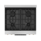 Gordon Ramsay by THOR Kitchen 30" 4.55 cu. ft. Professional Natural Gas Range with Tilt Panel Touch Control and Self-Clean in Stainless Steel with Bronze Accents, RSG30-BRZ