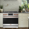 Gordon Ramsay by THOR Kitchen 36" 6.0 cu. ft. Professional Natural Gas Range with Tilt Panel Touch Control, Self-Clean and Air Fry in Stainless Steel with Rose Gold Accents, RSG36-RSG