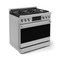 Gordon Ramsay by THOR Kitchen 36" 6.0 cu. ft. Professional Propane Gas Range with Tilt Panel Touch Control, Self-Clean and Air Fry in Stainless Steel, RSG36LP