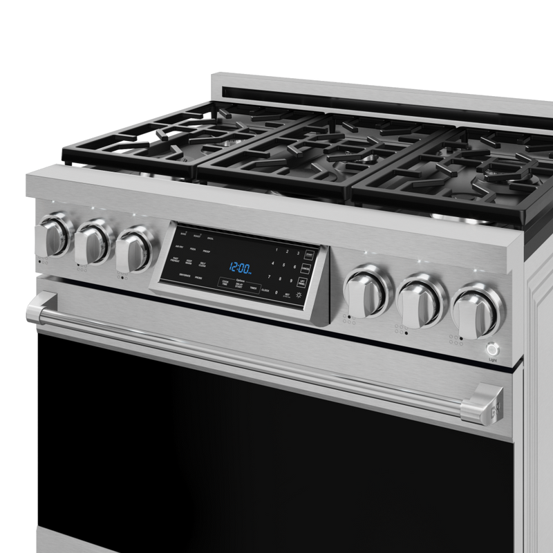 Gordon Ramsay by THOR Kitchen 36" 6.0 cu. ft. Professional Propane Gas Range with Tilt Panel Touch Control, Self-Clean and Air Fry in Stainless Steel, RSG36LP