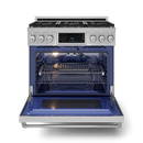 Gordon Ramsay by THOR Kitchen 36" 6.0 cu. ft. Professional Propane Gas Range with Tilt Panel Touch Control, Self-Clean and Air Fry in Stainless Steel, RSG36LP