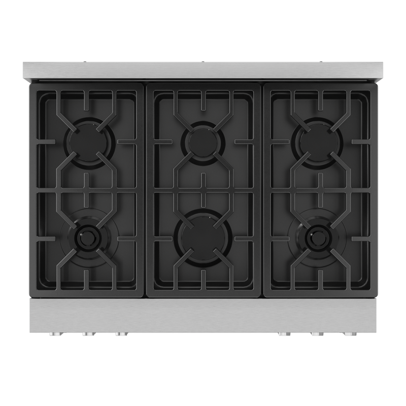 Gordon Ramsay by THOR Kitchen 36" 6.0 cu. ft. Professional Propane Gas Range with Tilt Panel Touch Control, Self-Clean and Air Fry in Stainless Steel, RSG36LP