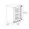 ZLINE 24" Touchstone Dual Zone 44 Bottle Wine Cooler with Panel Ready Glass Door,  RWDPO-24