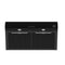 FORNO Espresso Bari 30" 400 CFM Under Cabinet Range Hood in Black with Silver Handles, FRHUC5255-30BLK