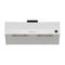 FORNO Espresso Bari 30" 400 CFM Under Cabinet Range Hood in White with Antique Brass Handles, FRHUC5255-30WHT