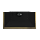 FORNO Espresso Vittorio 48" 600 CFM Wall Mount Range Hood in Black and Antique Brass Trim with Remote Control, FRHWM5078-48BLK