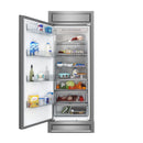 FORNO Maderno 28" 13.6 cu. ft. Left Swing Convertible Refrigerator/ Freezer with Modern Trim Kit, FFFFD1722-32LS