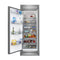 FORNO Maderno 28" 13.6 cu. ft. Left Swing Convertible Refrigerator/ Freezer with Modern Trim Kit, FFFFD1722-32LS