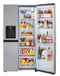 LG - 27.2 Cu. Ft. Side-by-Side Refrigerator with SpacePlus Ice - Stainless steel