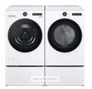 LG 4.5 cu. ft. Smart Front Load Washer with TurboWash 360 and 7.4 cu. ft. ELECTRIC Dryer with AI Sensor Dry and TurboSteam with pedestal