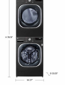LG 5.0 cu. ft. Front Load Washer with TurboWash 360° and 7.4 cu. ft. GAS Dryer with Built-In Intelligence