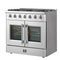 FORNO 36-in 6 Burners 5.36-cu ft Convection Oven Freestanding Natural Gas Range (Stainless Steel)