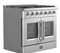 FORNO 36-in 6 Burners 5.36-cu ft Convection Oven Freestanding Natural Gas Range (Stainless Steel)