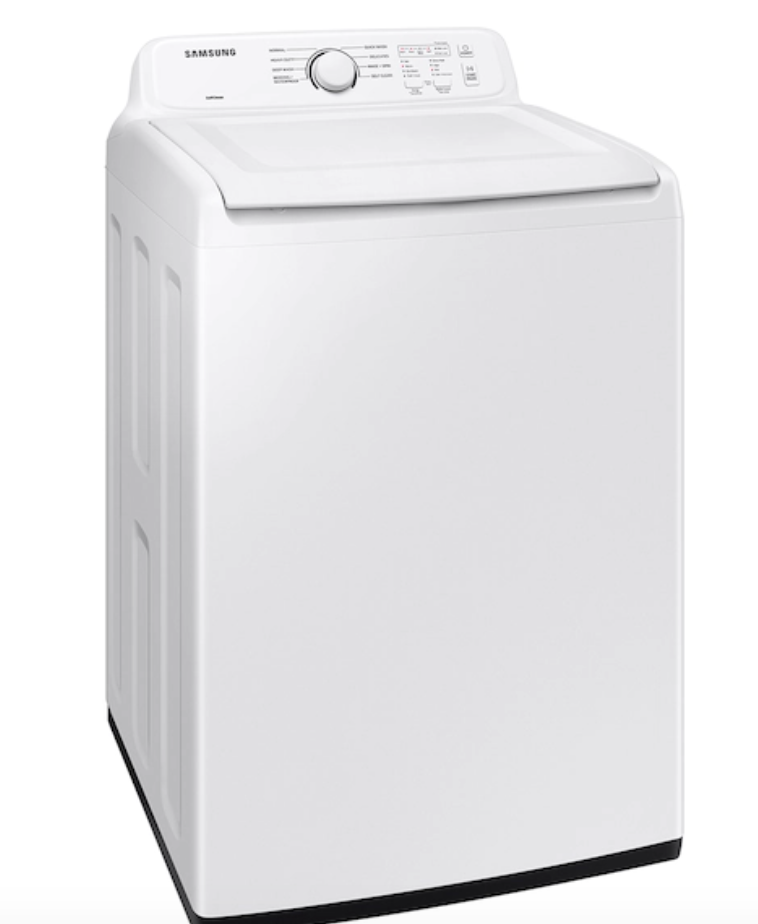 Samsung 4.1 cu. ft. Capacity Top Load Washer with 7.2 cu. ft. Electric Dryer with Sensor Dry and 8 Drying Cycles in White