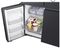 Samsung Bespoke Counter Depth 4-Door Flex™ Refrigerator (23 cu. ft.) in Matte Black Steel