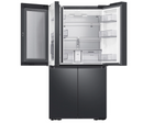 Samung 29 cu. ft. Smart 4-Door Flex™ Refrigerator with Family Hub™ and Beverage Center in Black Stainless Steel