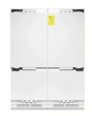 ZLINE 60-Inch Autograph Edition 32.2 cu. ft. Built-in 4-Door French Door Refrigerator with Internal Water and Ice Dispenser in Black Stainless Steel with Gold Accents (RBIVZ-BS-60-G)