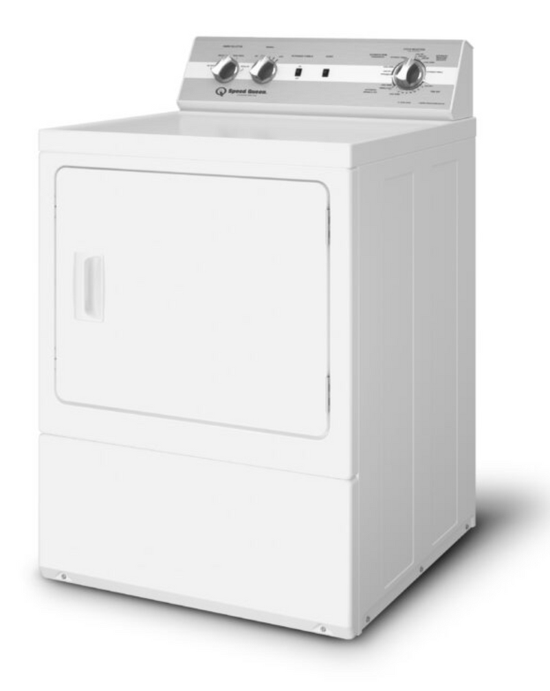Speed Queen DC5 Sanitizing Electric Dryer with Extended Tumble | Reversible Door | 5-Year Warranty