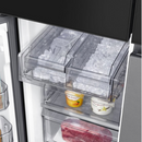 Samsung Bespoke 4-Door Flex™ Refrigerator with Family Hub™ + in Charcoal Glass Top and Stainless Steel Bottom Panels