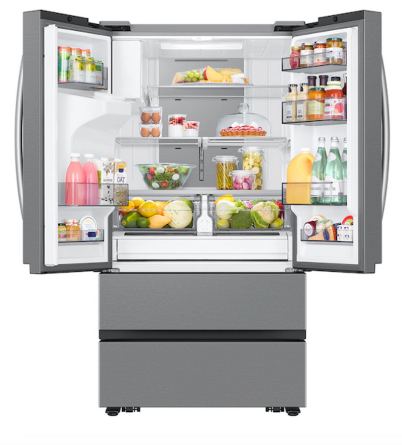 Samsung 30 cu Mega Capacity 4-Door French Door Refrigerator with Four Types of Ice in Stainless Steel