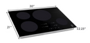 ZLINE KITCHEN & BATH Induction 30-in 4 Elements Black Induction Cooktop