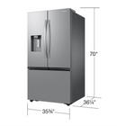 Samsung 31 cu. ft. Mega Capacity 3-Door French Door Refrigerator with Four Types of Ice in Stainless Steel