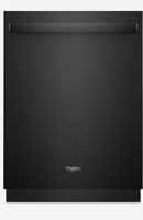 Whirlpool Top Control 24-in Built-In Dishwasher (Black) ENERGY STAR, 51-dBA