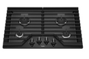 Whirlpool - 30" Gas Cooktop - Black