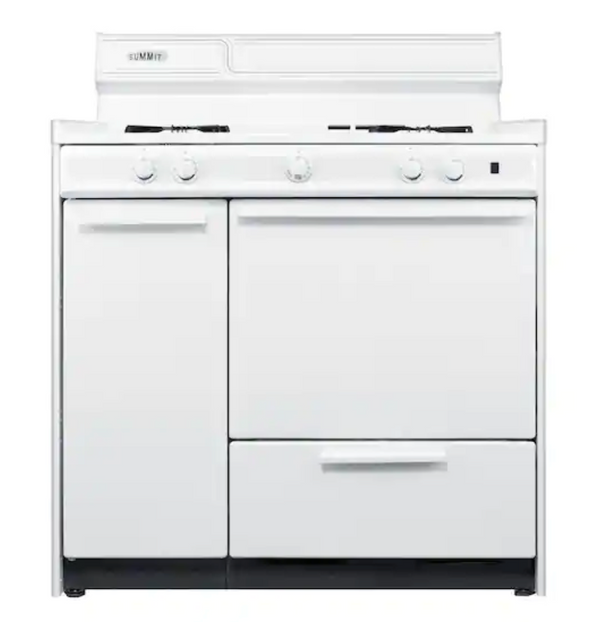 Summit Appliance 36 in. 2.9 cu. ft. Gas Range in White  (22)