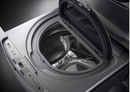 LG - SideKick 1.0 Cu. Ft. High-Efficiency Smart Top Load Pedestal Washer with 3-Motion Technology - Graphite Steel