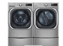 LG 5.2 cu. ft. Mega Capacity Front Load Washer and 9.0 cu. ft. Mega Capacity GAS Dryer with Built-In Intelligence