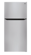 LG - 23.8 Cu Ft Top Mount Refrigerator with Internal Water Dispenser - Stainless Steel