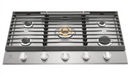 Electrolux  36 Inch Gas Cooktop with 5 Sealed Burners, Continuous Cast Iron Grates, Power Burner, LP Conversion Kit Included, ADA Compliant, and CSA Listed