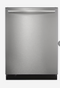 Frigidaire Gallery Stainless Steel Tub Top Control 24-in Built-In Dishwasher With Third Rack (Fingerprint Resistant Stainless Steel) ENERGY STAR, 47-dBA