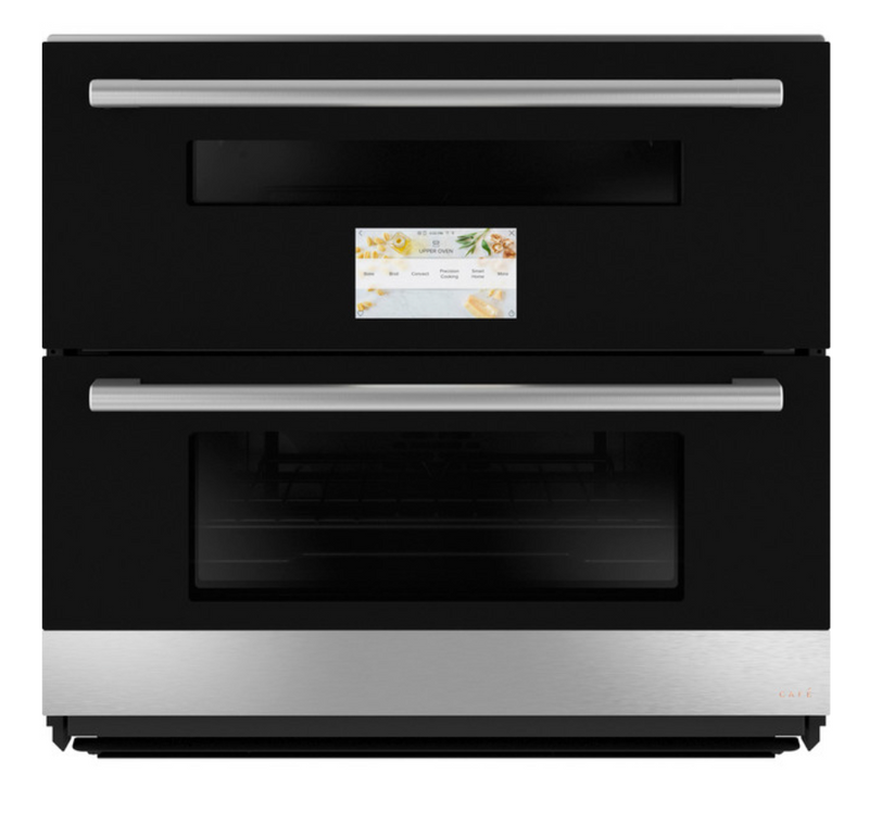 Café™ 30" Duo Smart Single Wall Oven in Platinum Glass