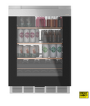 Café™ Beverage Center in Platinum Glass