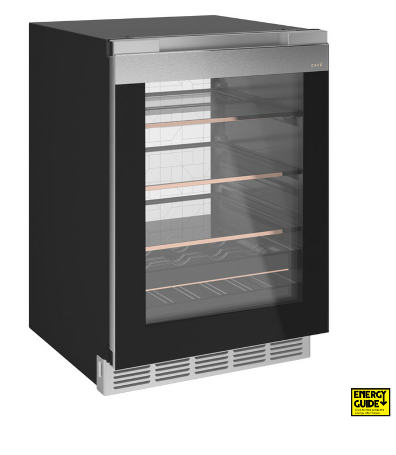 Café™ Beverage Center in Platinum Glass