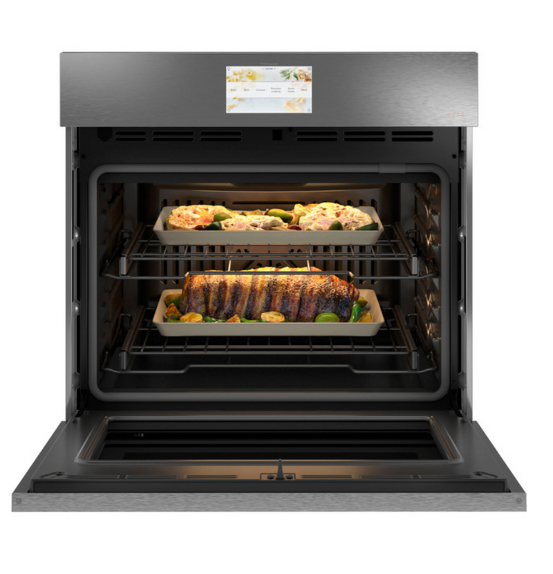 Café™ 30" Smart Built-In Convection Single Wall Oven in Platinum Glass