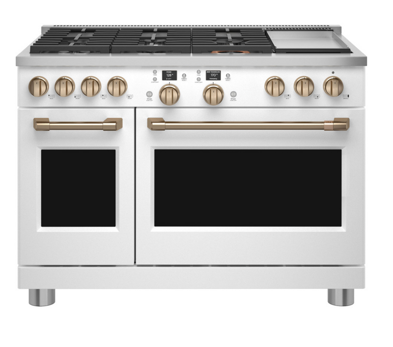 Café™ 48" Smart Dual-Fuel Commercial-Style Range with 6 Burners and Griddle (Natural Gas)