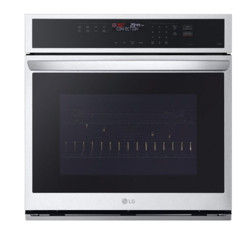 LG - 30" Smart Built-In Single Electric Convection Wall Oven with Air Fry - Stainless Steel