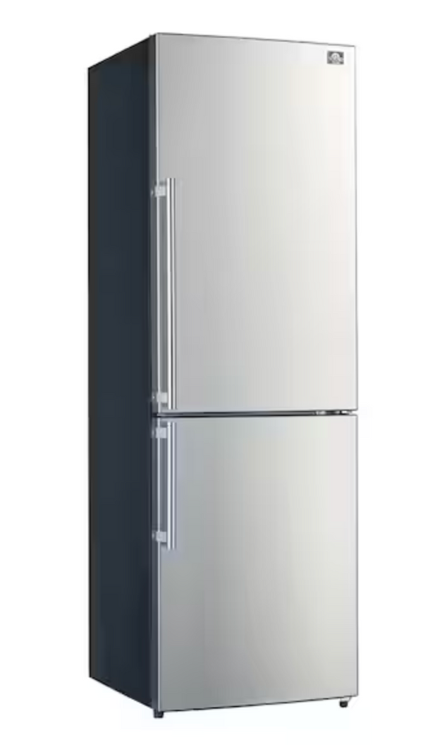 Forno 11.1 cu. ft. No Frost Bottom Mount Refrigerator in Stain FFFFD1948-24RS