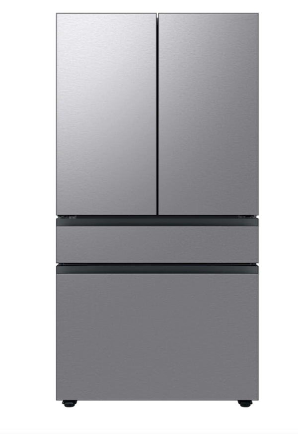 Samsung Bespoke 4-Door French Door Refrigerator (23 cu. ft.) with Beverage Center™ in Stainless Steel