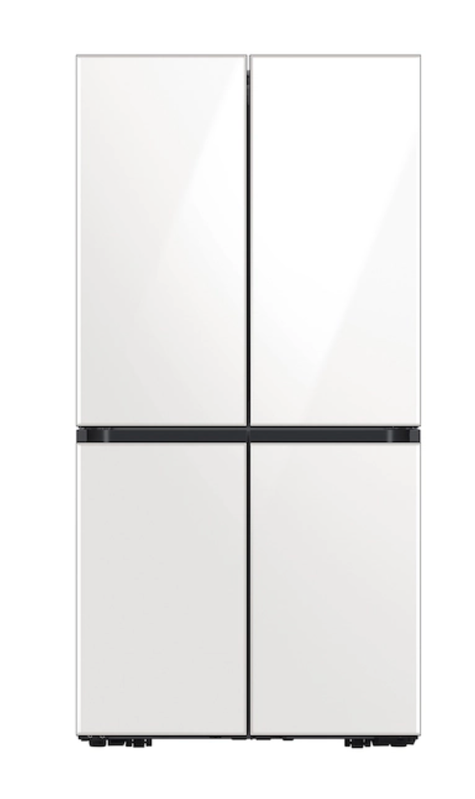 Samsung Bespoke 4-Door Flex™ Refrigerator (23 cu. ft.) in White Glass