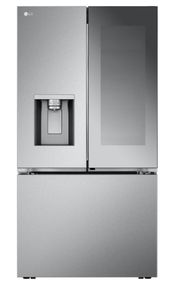 LG - 30.7 Cu. Ft. French Door Smart Refrigerator with InstaView - Stainless Steel