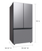 Samsung Bespoke 3-Door French Door Refrigerator (30 cu. ft.) with AutoFill Water Pitcher in Stainless Steel
